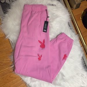 Playboy x Pacsun RARE Small Pink Sweatpants